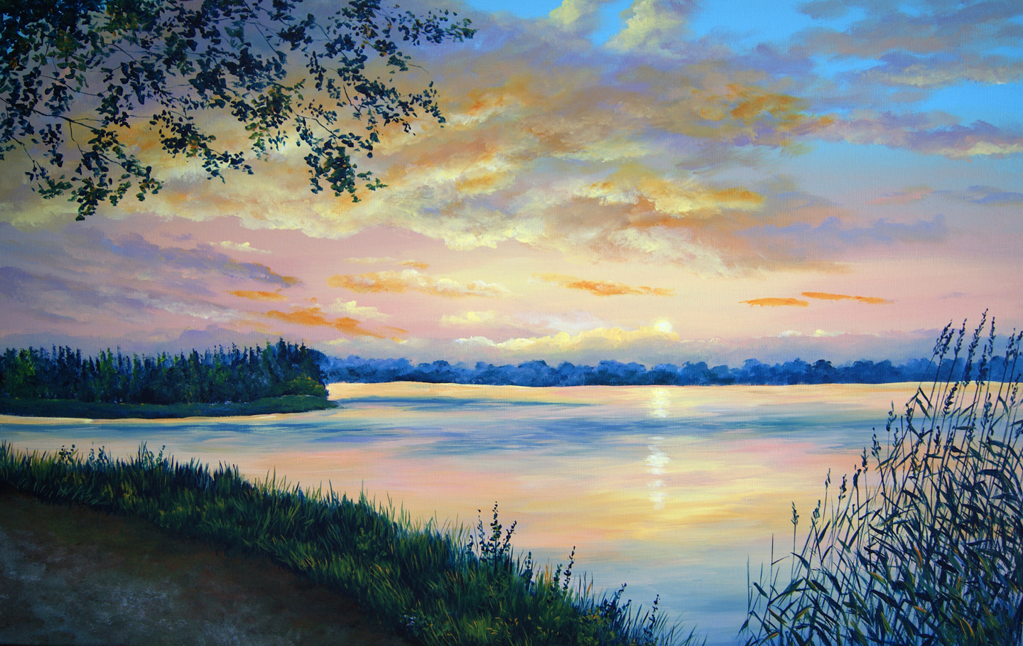 Sonnenuntergang am See